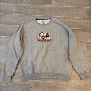 Fruit Of The Loom Disney Mickey Mouse Minnie Mouse Christmas Holiday Sweatshirt